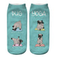 Chaussettes courtes diverses a l'effigies de Pug