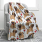 Couverture pour chien carlin, douce et chaude, en flanelle, pour lit, chaise, canapé.